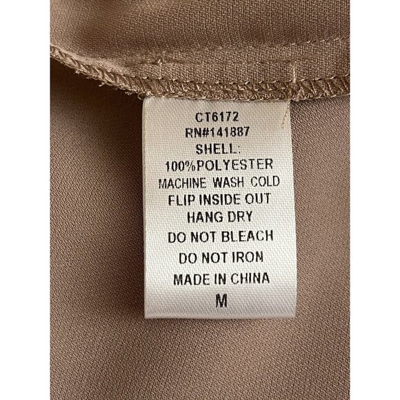 TCEC Womens Mauve Chiffon Lyric Bishop Sleeve Off-the-Shoulder Blouse Top Size M - Picture 4 of 12